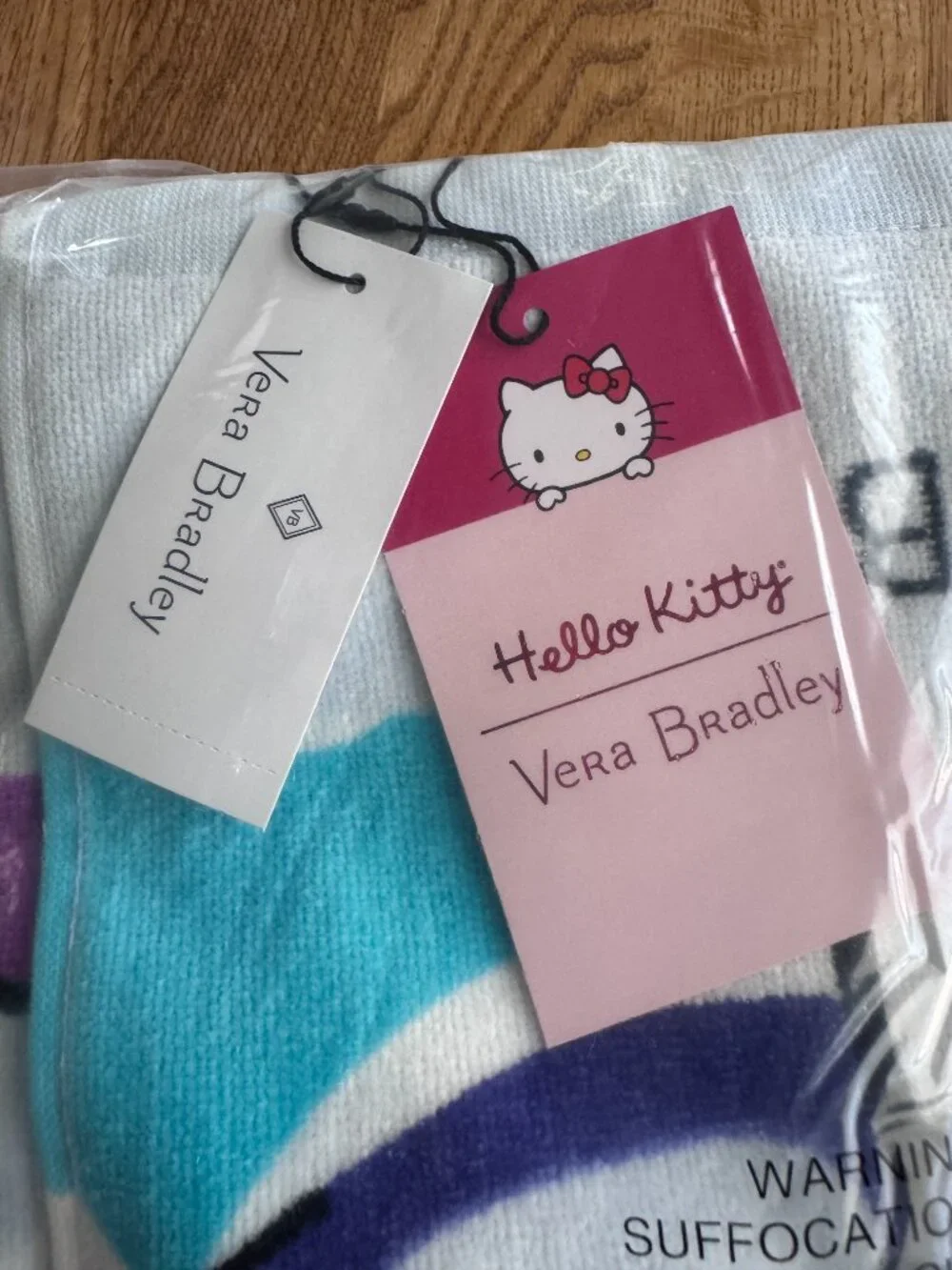 Vera Bradley Hello Kitty Dorm Towel NWT